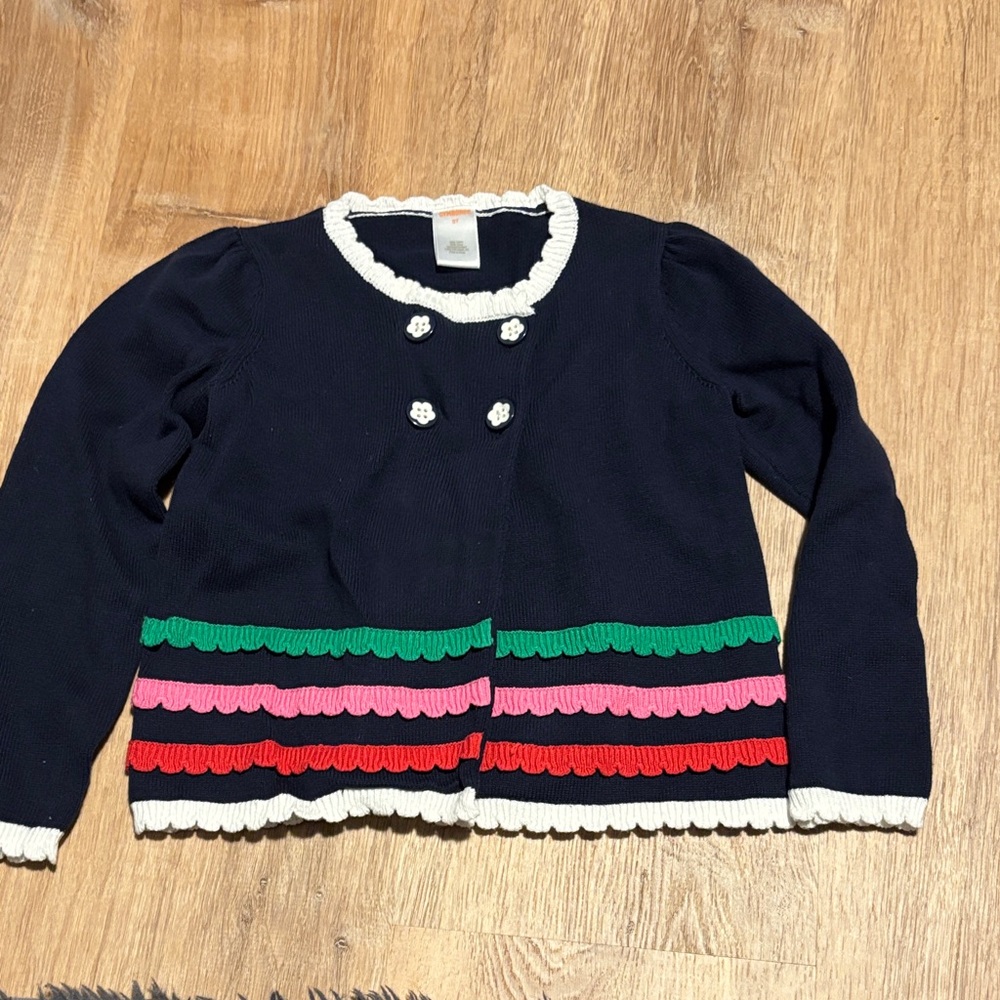 Gymboree Navy and White Knit Sweater